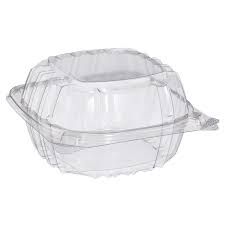 5” Hinged Clear Plastic Carry-Out Container